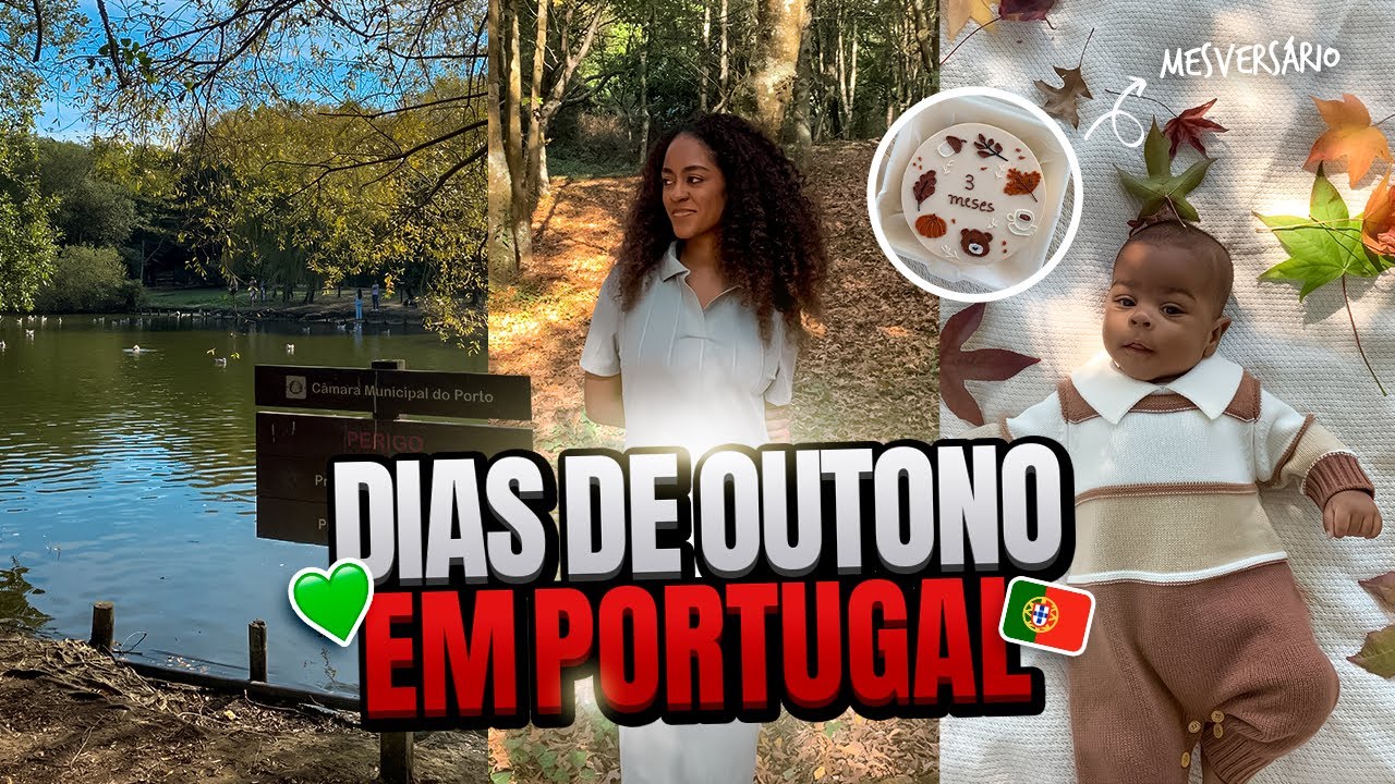 Mêsversario do Jamal - Fotos de outono - almoço brasileiro e passeio no parque 🍂