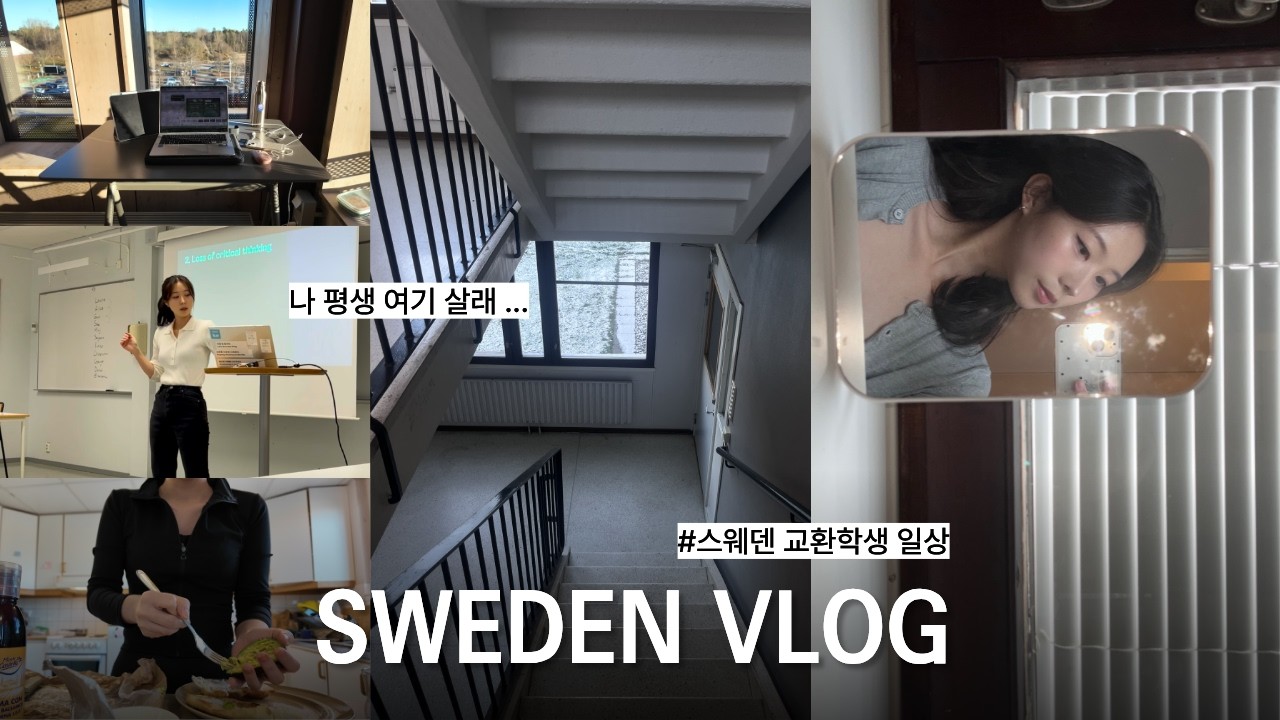 🇸🇪스웨덴 교환학생 vlog l 스웨덴에 찾아 온 겨울, 기숙사 파티, 유럽 대학생 일상