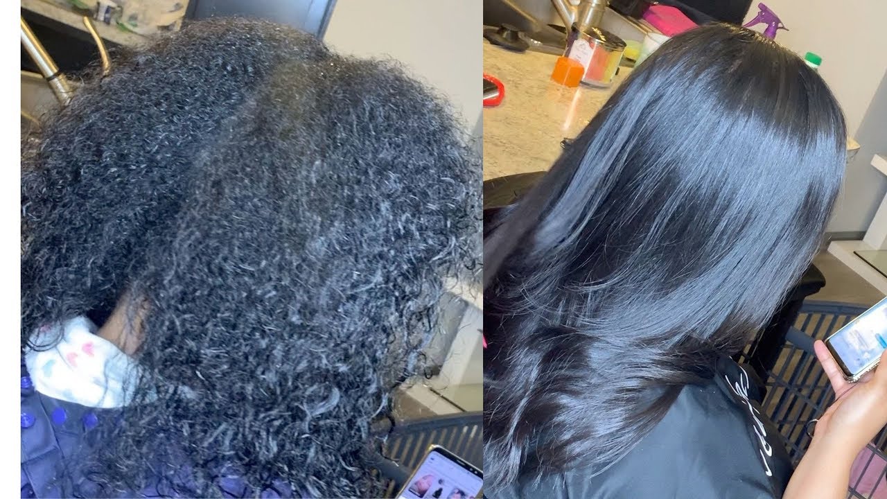 Silk Press on Natural Hair