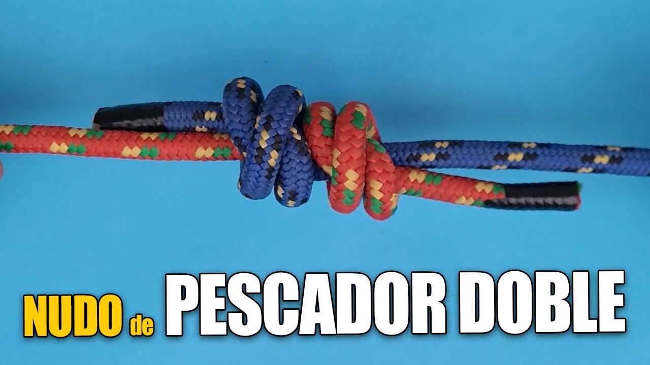 Nudo de pescador doble paso a paso