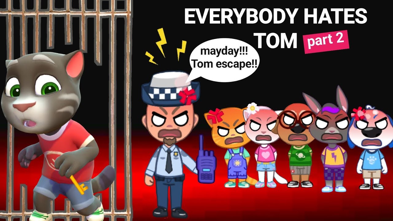 My Talking Tom Friends World - EVERYBODY HATES TOM part 2 - TOM ESCAPE