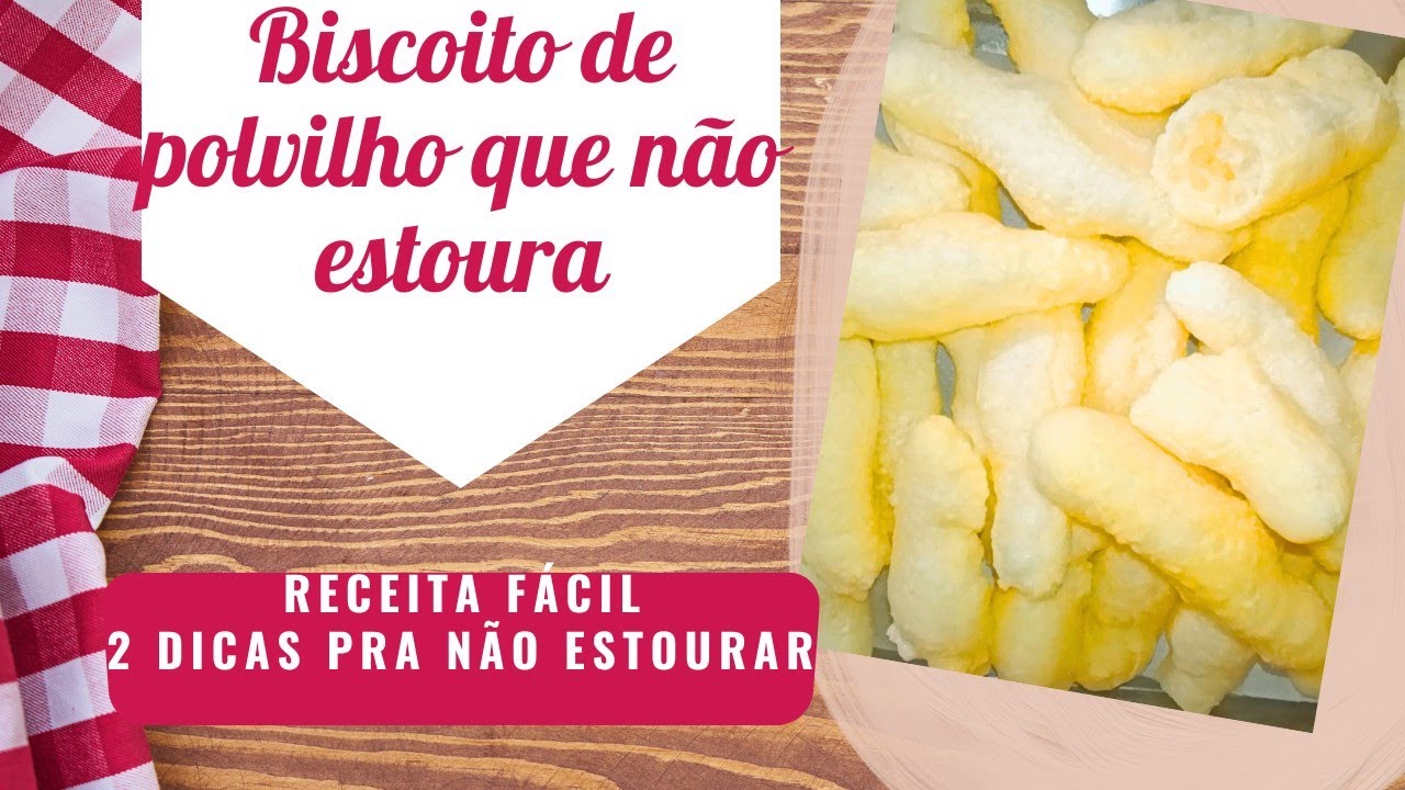 BISCOITO DE POLVILHO FRITO COM ( Duas dicas pra não estourar 