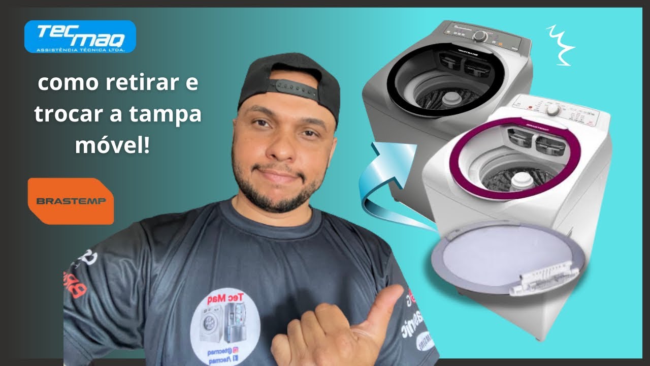 Como tirar a tampa e trocá-la. Brastemp bwg11