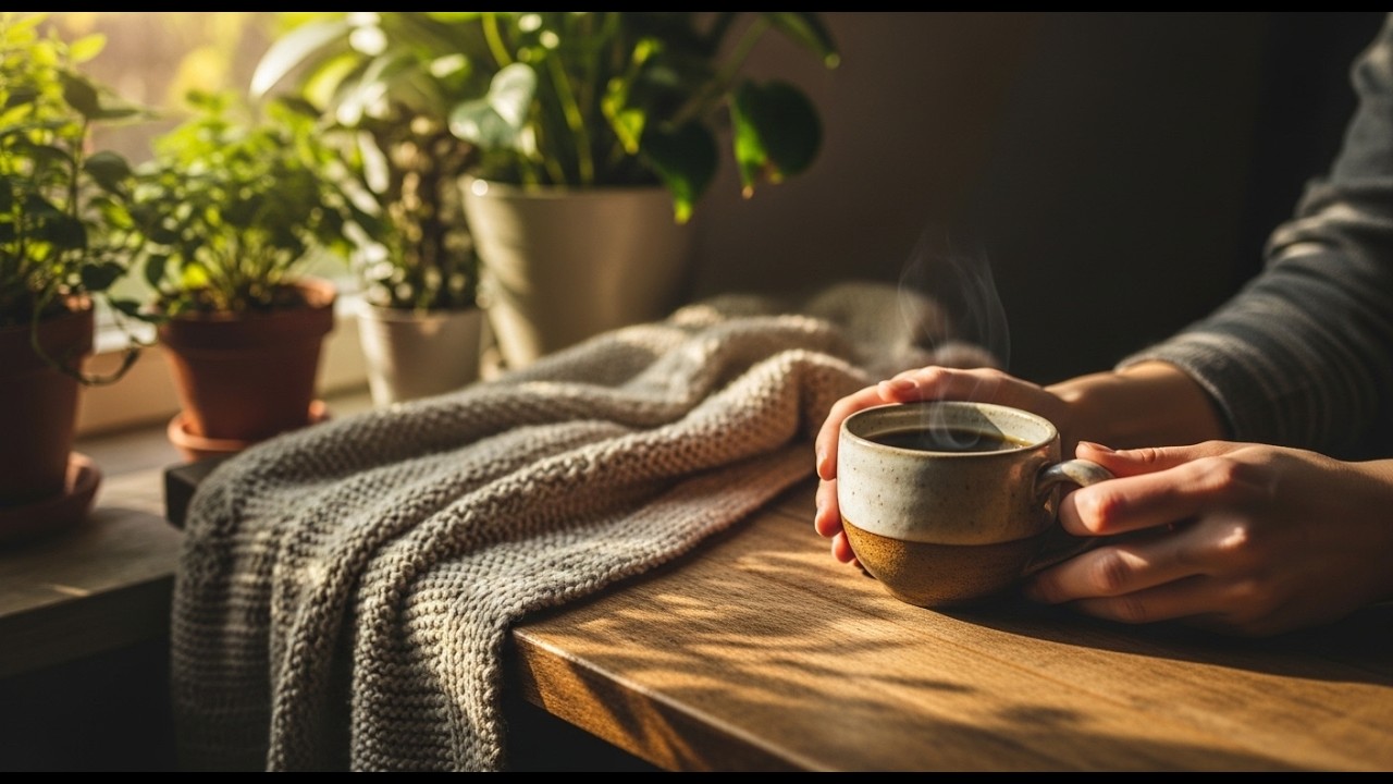 [Relaxing Music] Cozy Morning Coffee ☕ Warm Sunlight & Relaxing Music to Start Your Day