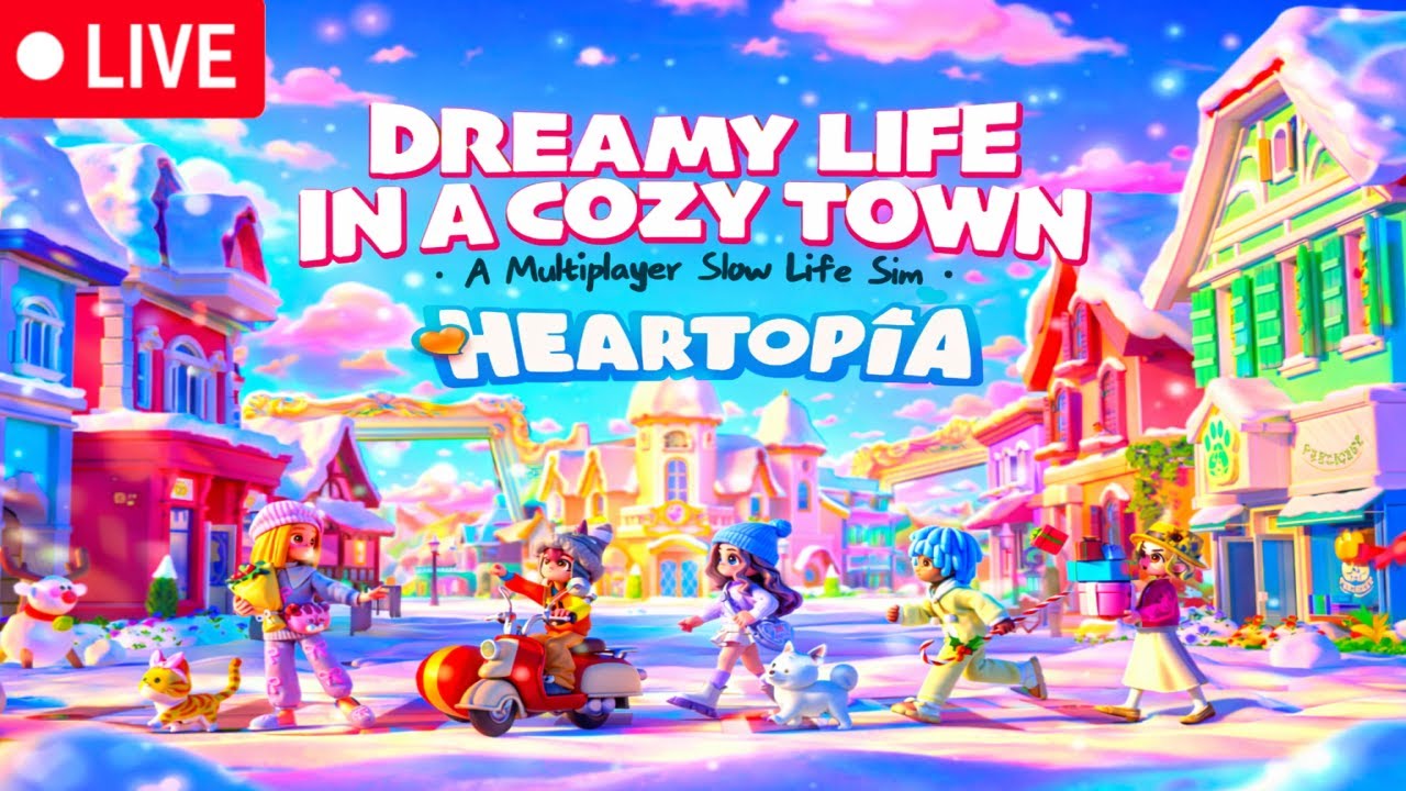 🔴 LIVE - Heartopia 🩷 Cozy Multiplayer Life Sim Gameplay! ❤️