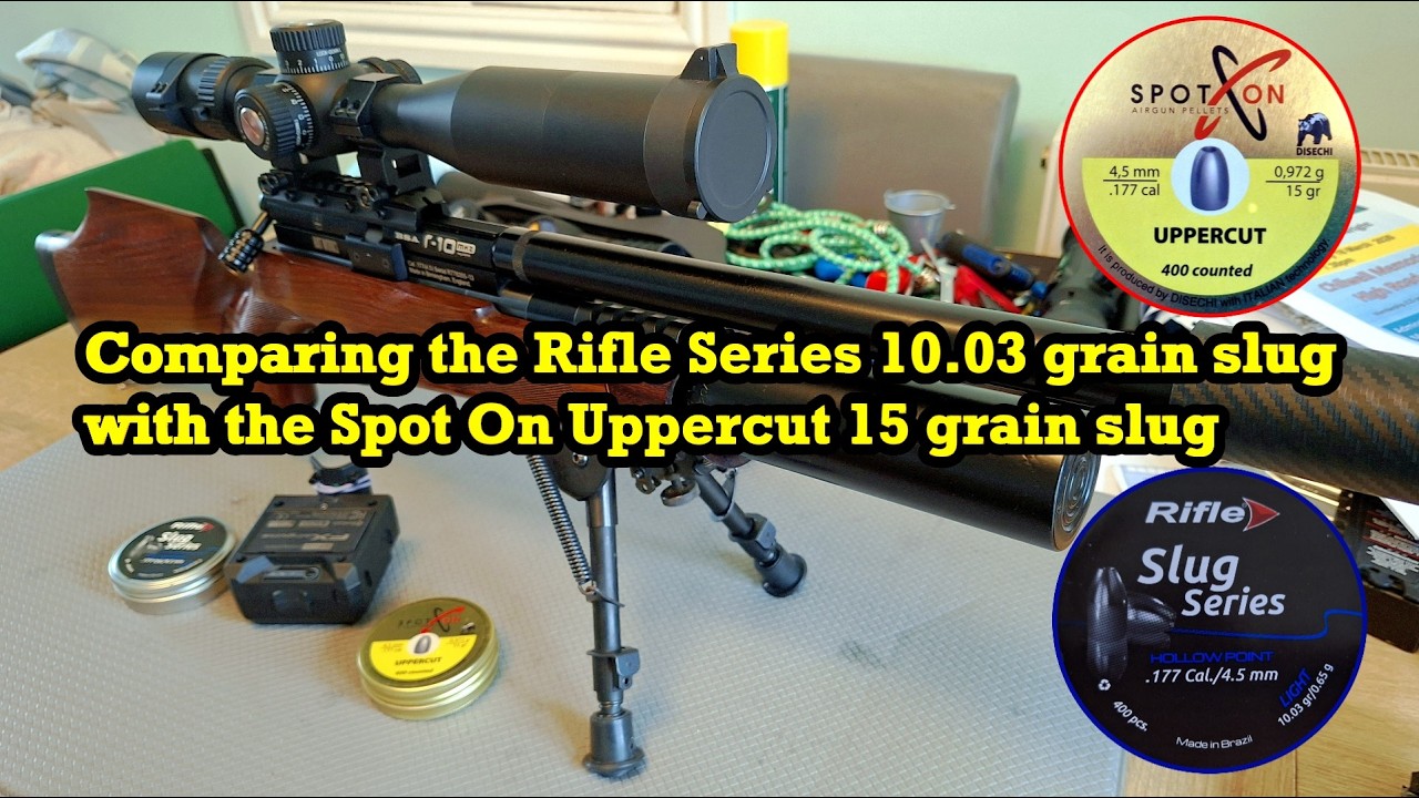 Сравнение пули Rifle Series весом 10,03 грана с пулей Spot On Uppercut весом 15 гран.