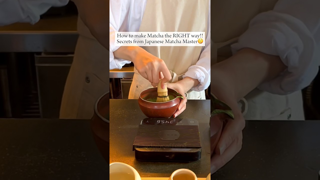 Как приготовить Матча Латте 🍵 СЕКРЕТЫ от японцев🥸 #шорты