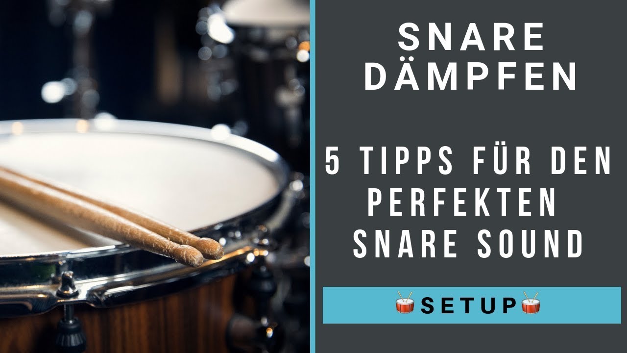 Snare Dämpfen - 5 Tipps für den richtigen Snaresound
