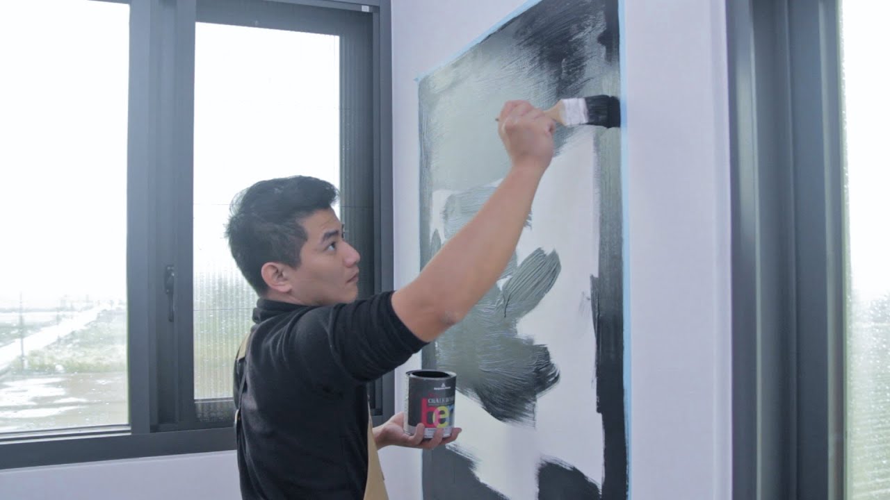 原來黑板也能客製化？想要奪大有奪大！｜嗚哇屋瓦WooWaa (How to paint a Chalkboard Wall DIY)