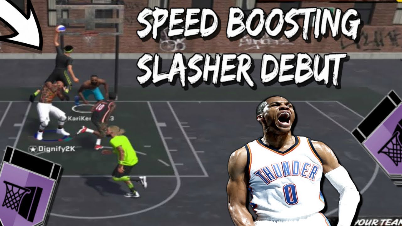 SPEEDBOOSTING SLASHER AT THE PARK - RUSSELL WESTBROOK | INSANE CONTACT DUNKS AND ANKLE BREAKERS