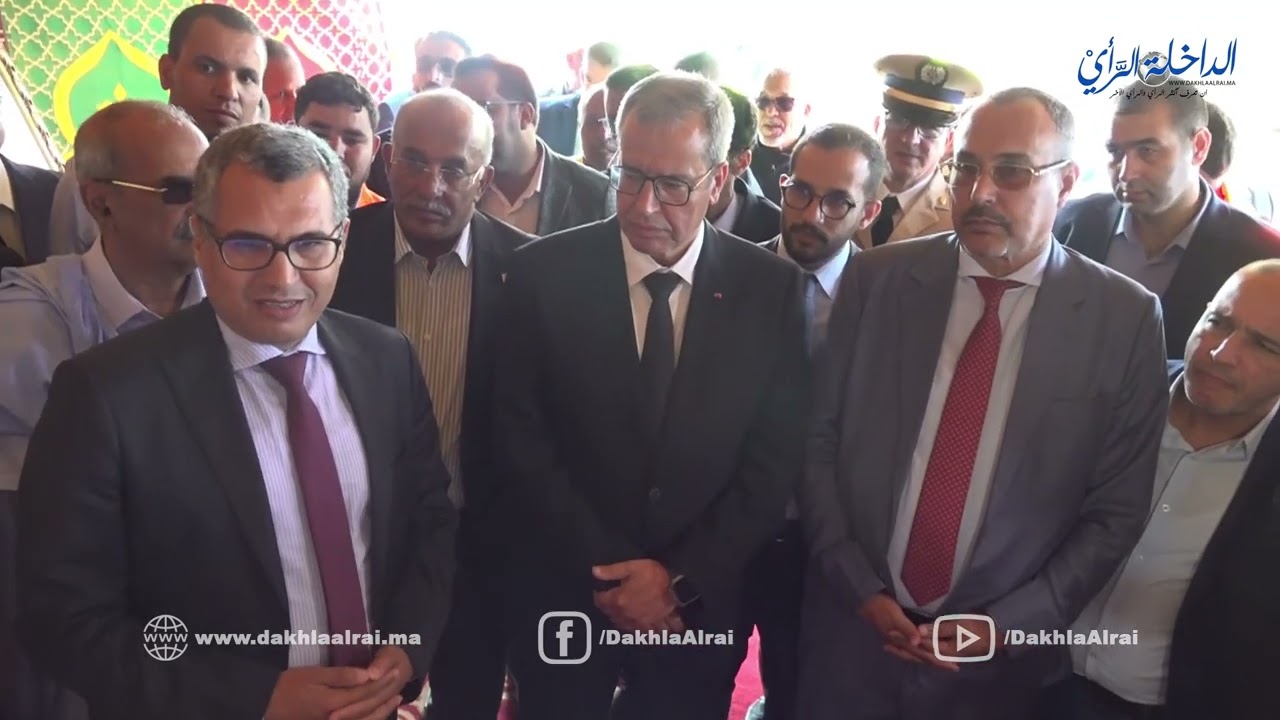 إعطاء إنطلاقة مشروع تقوية الإنتاج المائي وترميم شبكتي الماء وتطهير السائل بمدينة الداخلة