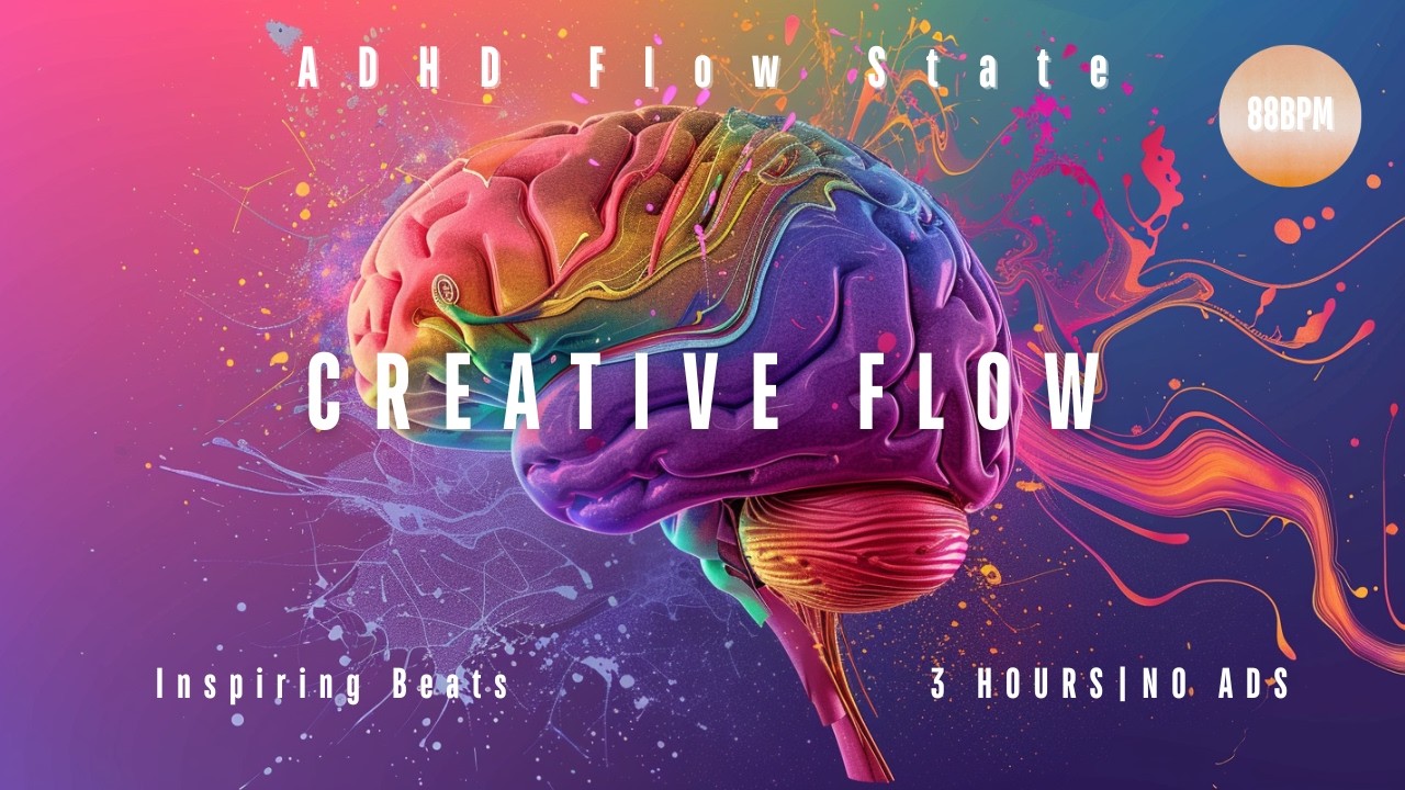 ADHD Creative Focus Music   88 BPM Inspiring Beats for Art & Design vol1