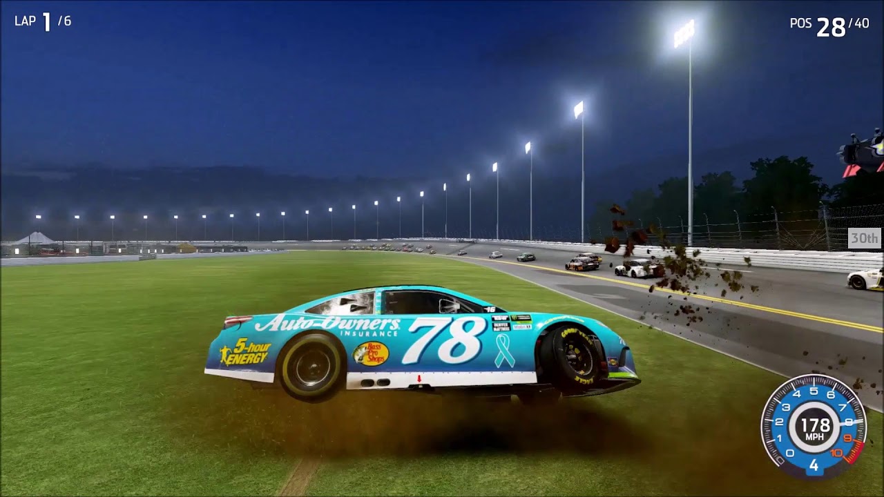 Nascar Heat 3 Crash Compilation - Daytona Edition (HUGE CRASHES!!)
