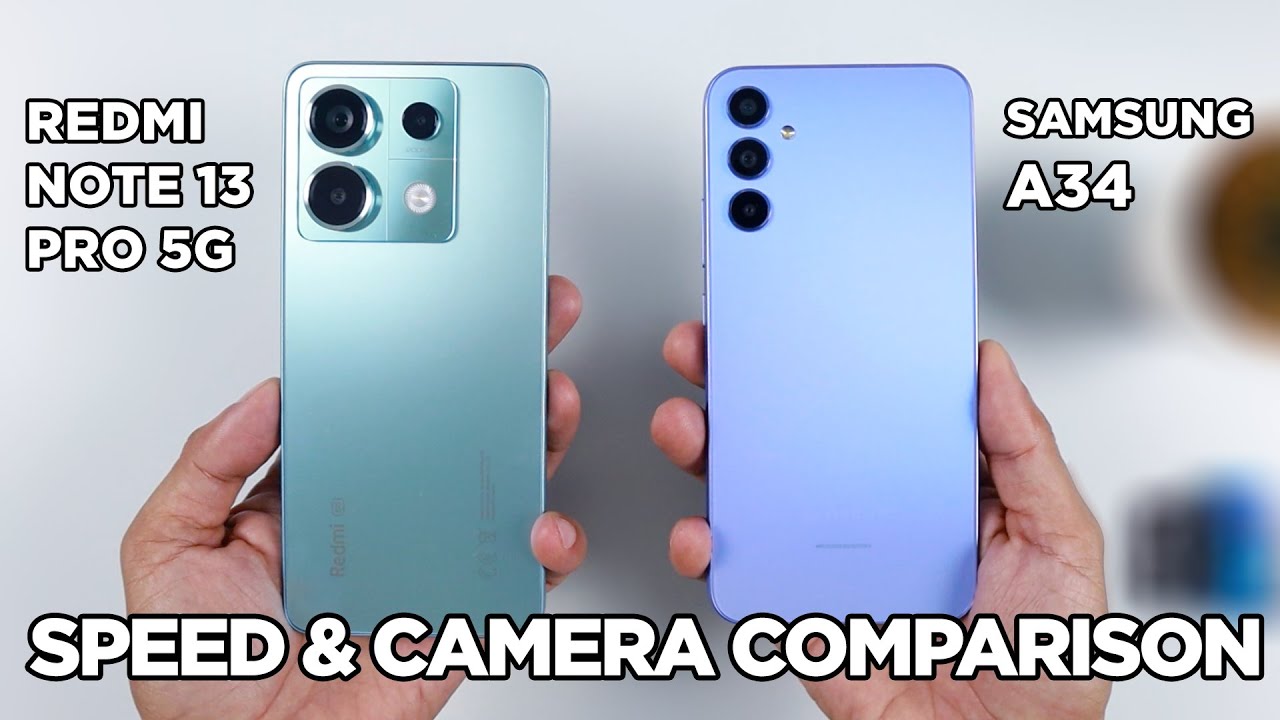 Redmi Note 13 Pro 5G vs Samsung A34 SPEED TEST & CAMERA Comparison | Zeibiz