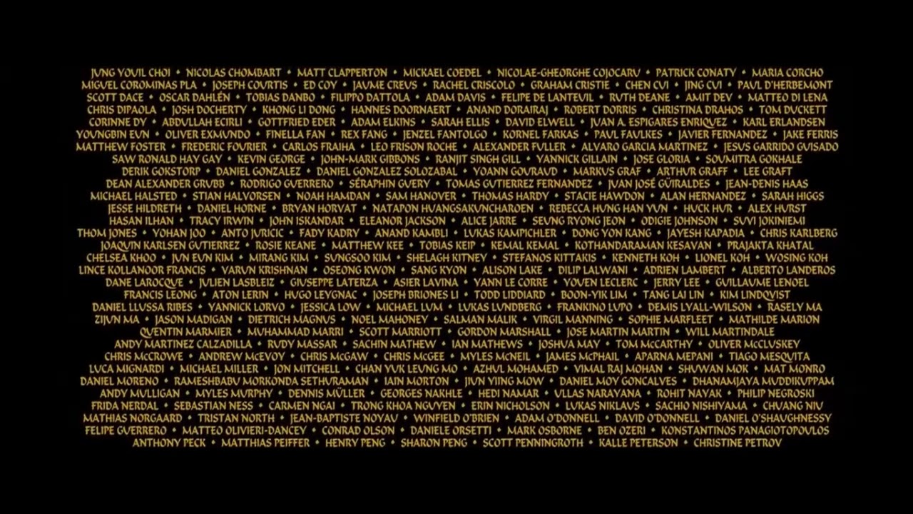 Aladdin (2019, PG) End Credits - TV Slides Version (w/ Original Theatrical Design & Layout)