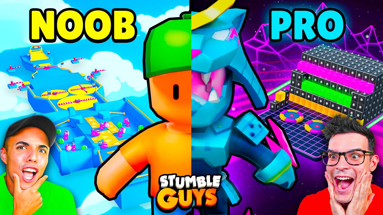 JONBTC y CREATIVE de NOOB a PRO en STUMBLE GUYS...😱