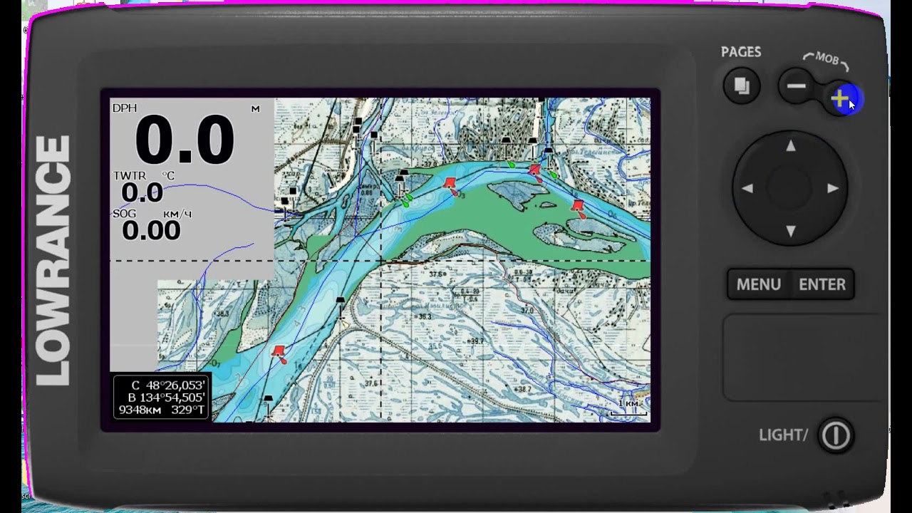 река Амур LOWRANCE