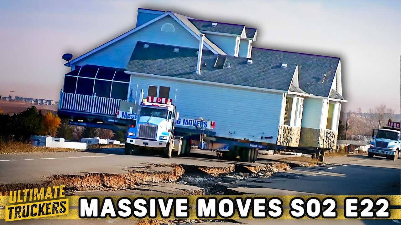 Mansion Haul Navigates Uneven and Damaged Highway Roads! | Massive Moves S2 E22 | Full Episode