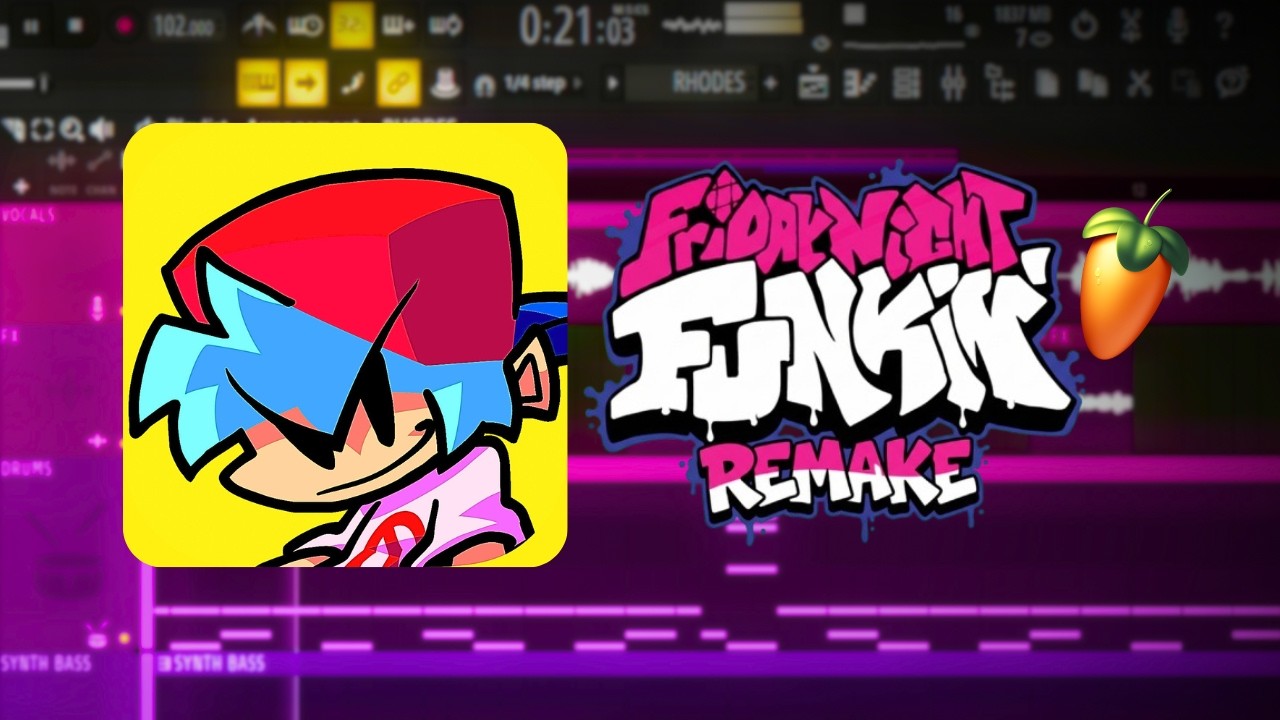 [ FREE FLP + MIDI ] Friday Night Funkin' - Gettin' Freaky (Main Menu) REMAKE FL STUDIO