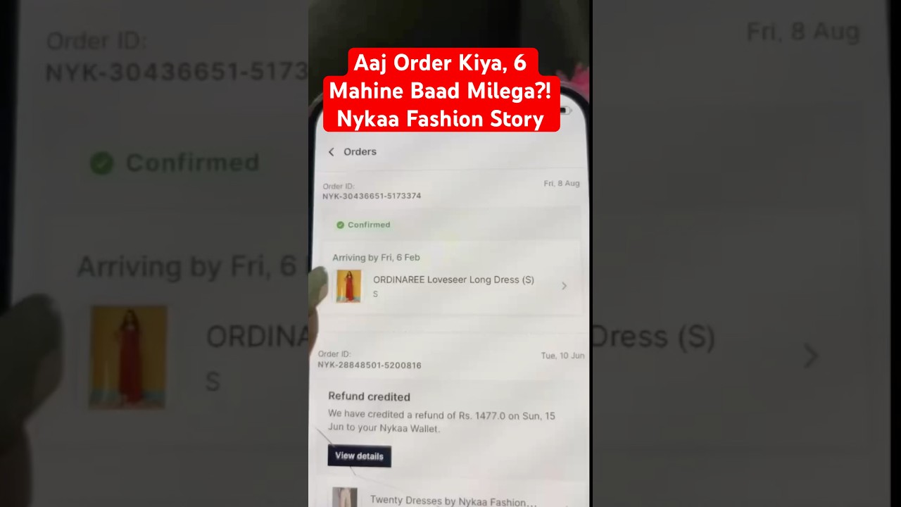 This Has to Be the Longest Delivery Date Ever on NykaaFashion! ​⁠@nykaafashionofficial #shorts #fun