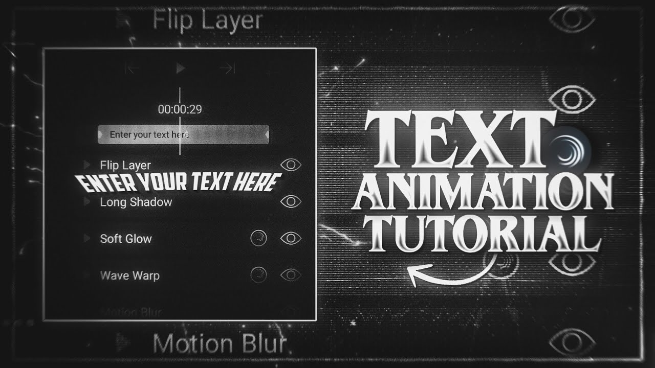 FLIP TEXT ANIMATION TUTORIAL \ - alight motion