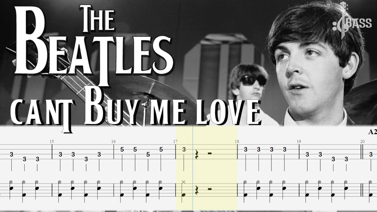 The Beatles - Can't Buy Me Love (Bass + Drum Tabs) By Paul McCartney & Ringo Starr