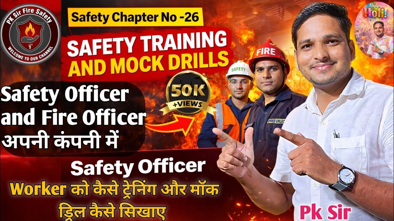 Safety Training & Mock Drill |Safety Officer और Fire Officer मजदूरों को कैसे सिखाएं |#safetytraining