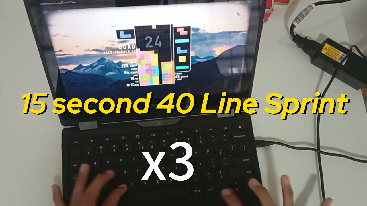 (TETR.IO) A few 15 second 40 Line handcam speedruns