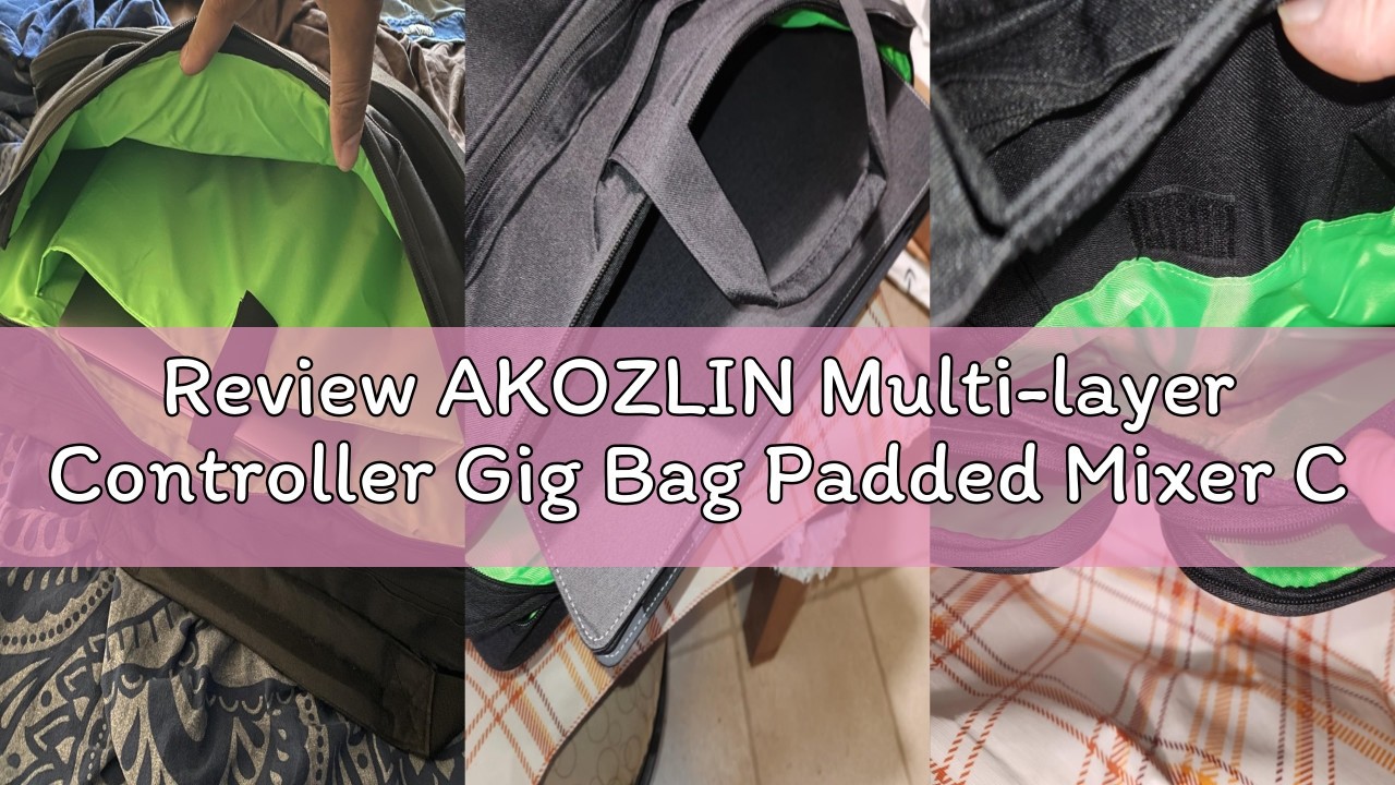 Review AKOZLIN Multi-layer Controller Gig Bag Padded Mixer Carry Case Fit For Pioneer DDJ FLX4 DJ Li