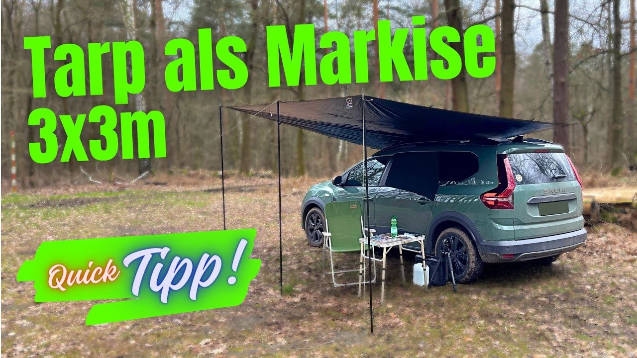 Tarp als Automarkise - Quick Tipp
