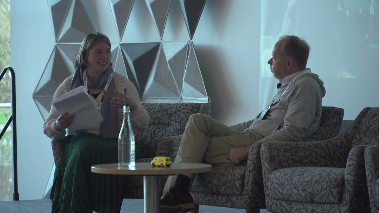 Fireside chat between Dr Andy Palmer, CEO of Palmer Automotive and Vicky Edmonds, CEO, EVA England.