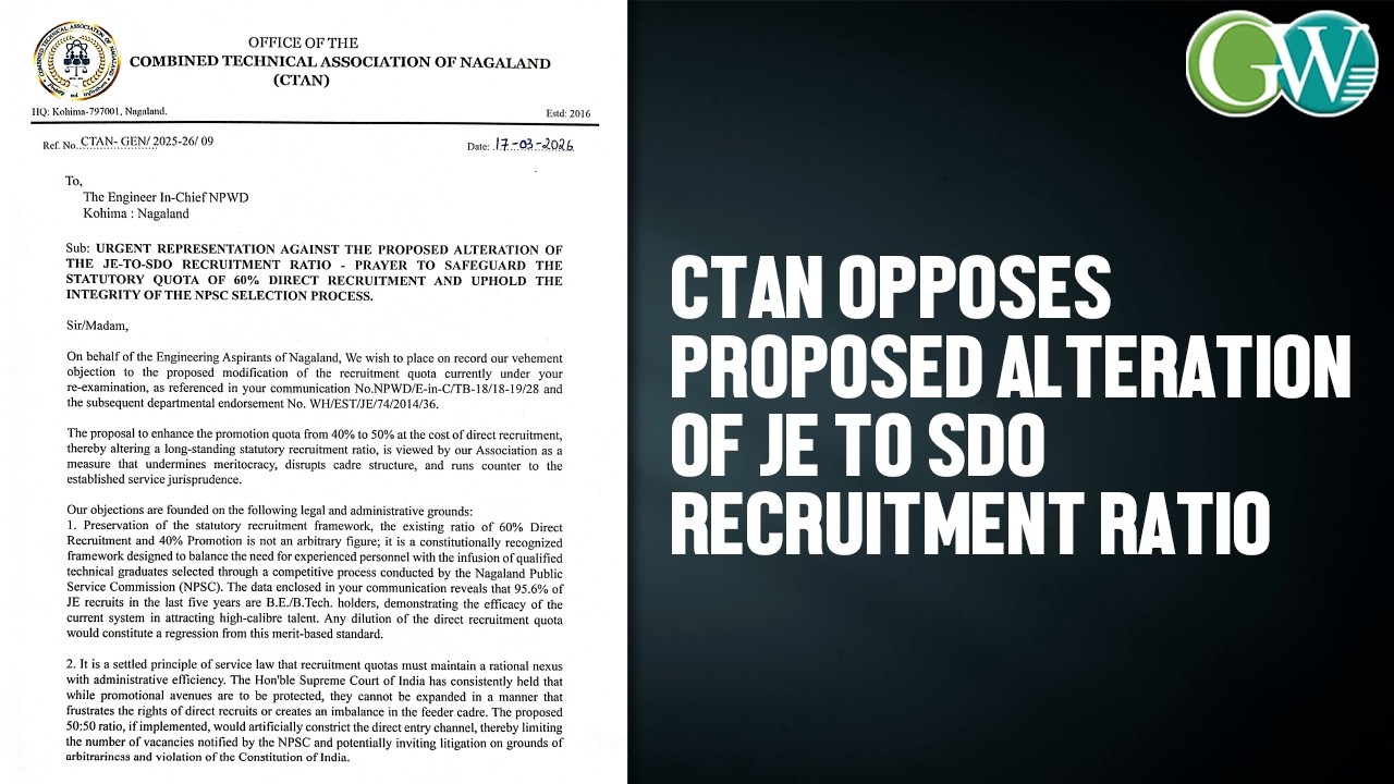 CTAN OPPOSES PROPOSED ALTERATION OF JE TO SDO RECRUITMENT RATIO