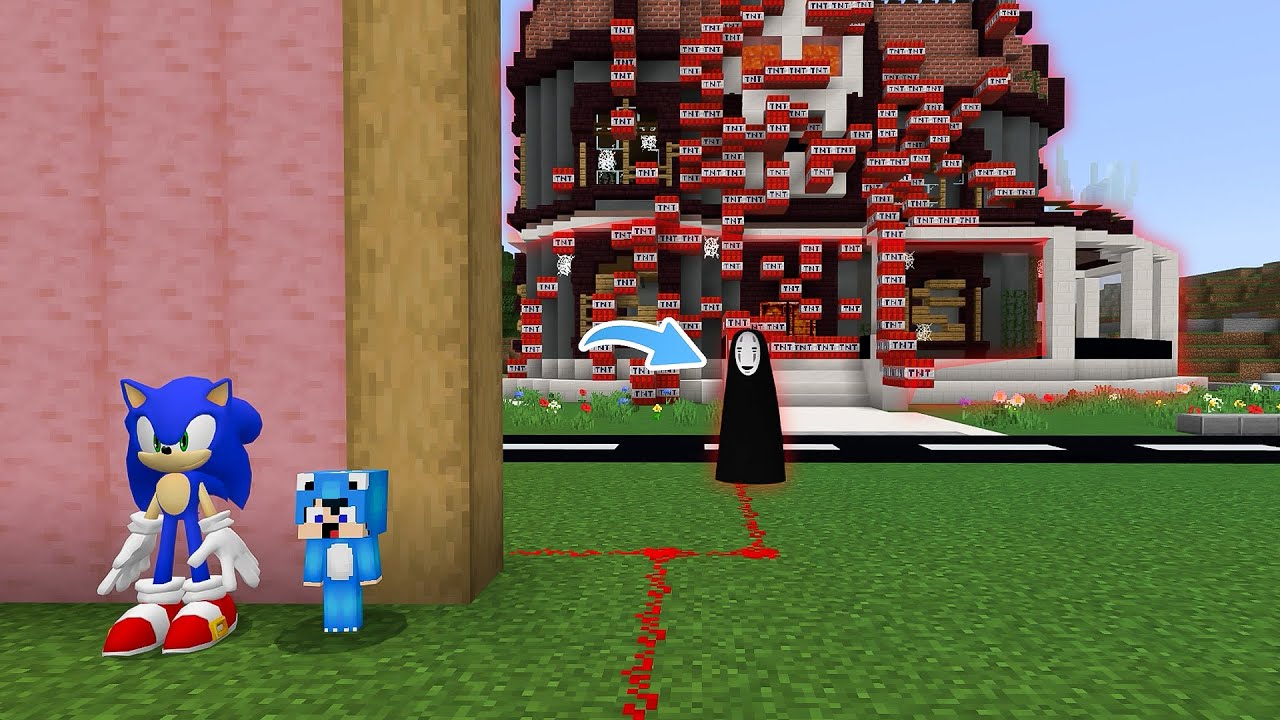 ماين كرافت لكن انتقمنا من المشعوذة انا وسونيك 😨