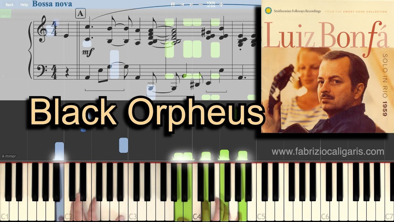Black Orpheus - Piano Cover - Sheet Music in PDF - MIDI