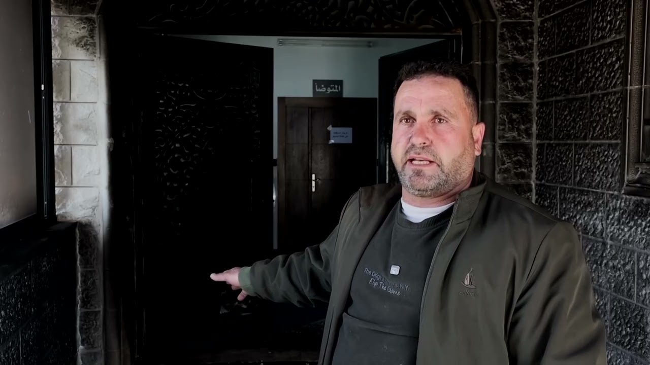 West Bank mosque damaged in suspected settler arson attack