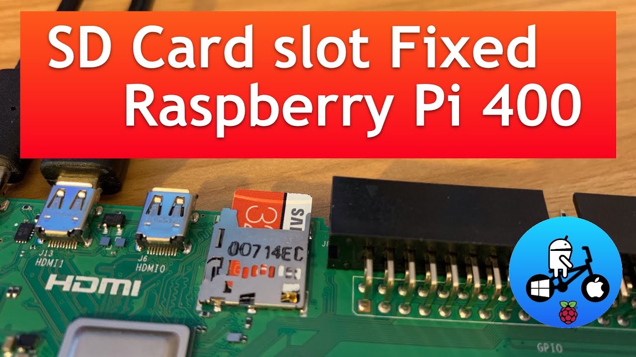 Ремонт слота для карты Micro SD. Raspberry Pi 400.
