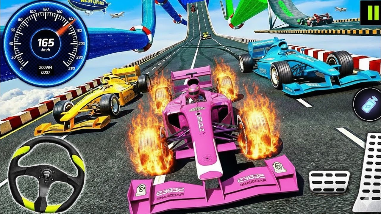 Formula Car Mega Ramp Extreme Racing - GT Car Formula Car Racing Stunts 3D - Android GamePlay 