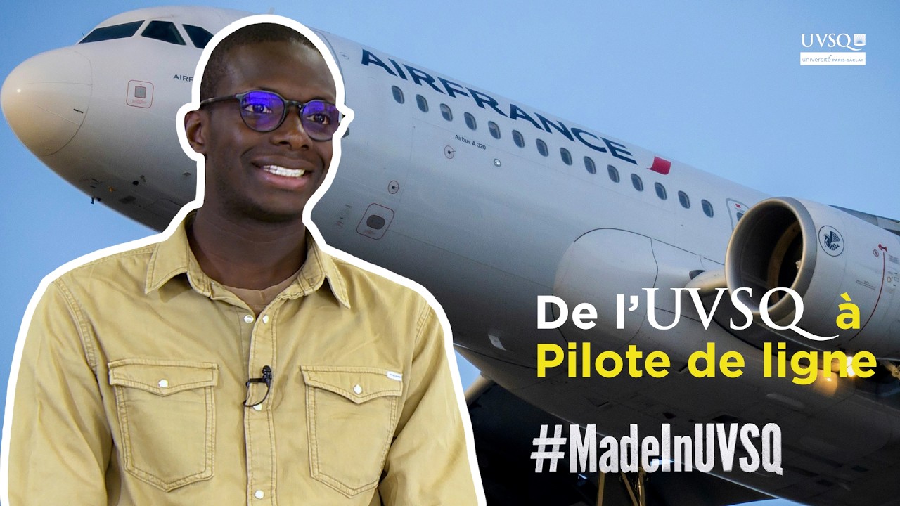 Oumar Ba : De la licence de math&eacute;matiques &agrave; pilote Air France ✈️ | #MadeInUVSQ