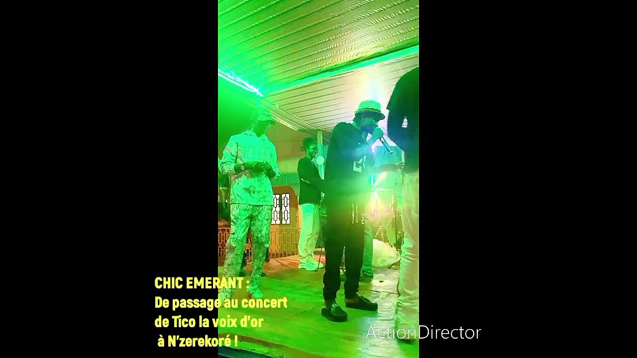 Chic emerant en prestation au concert de Thico la voix d'or à N'zerekoré 2025
