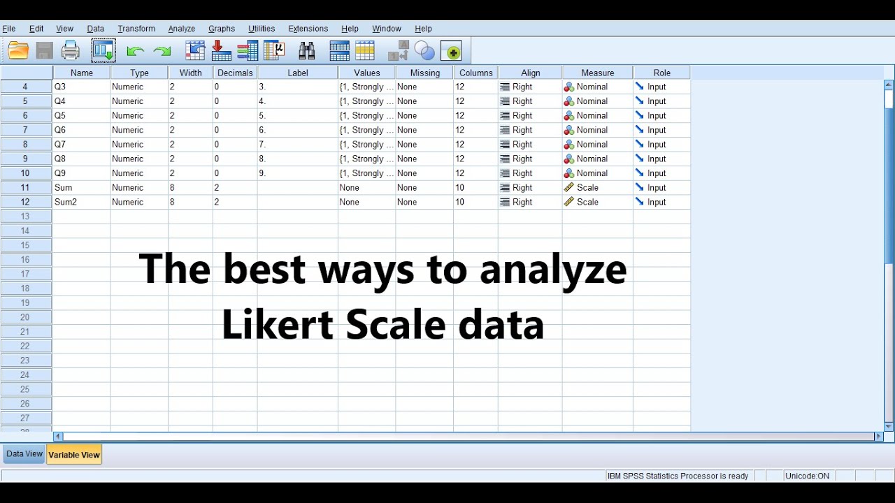 The best way to analyze a Likert scale