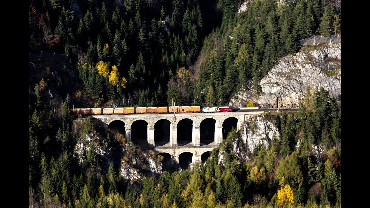 Bahnverkehr am Semmering: Von der Krausel Klause über die Kalte Rinne zum Adlitzgraben am 22.10.13
