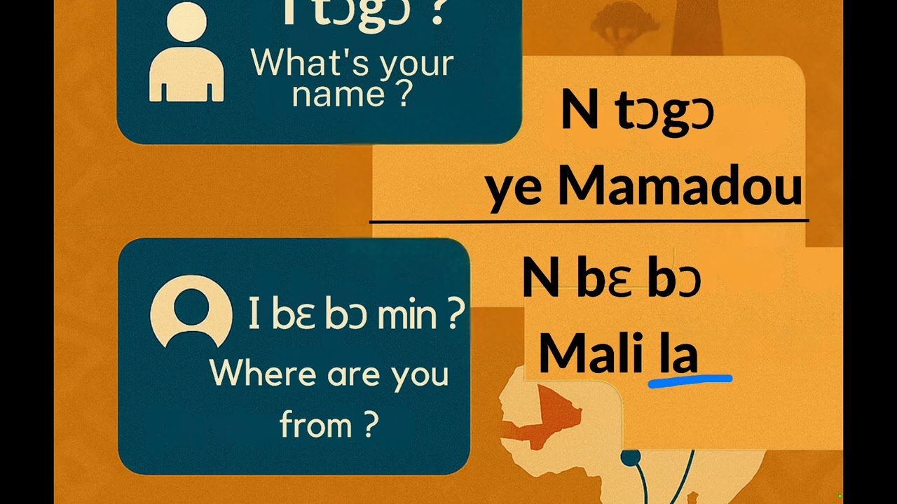 Introduce Yourself in Bambara - part 1
