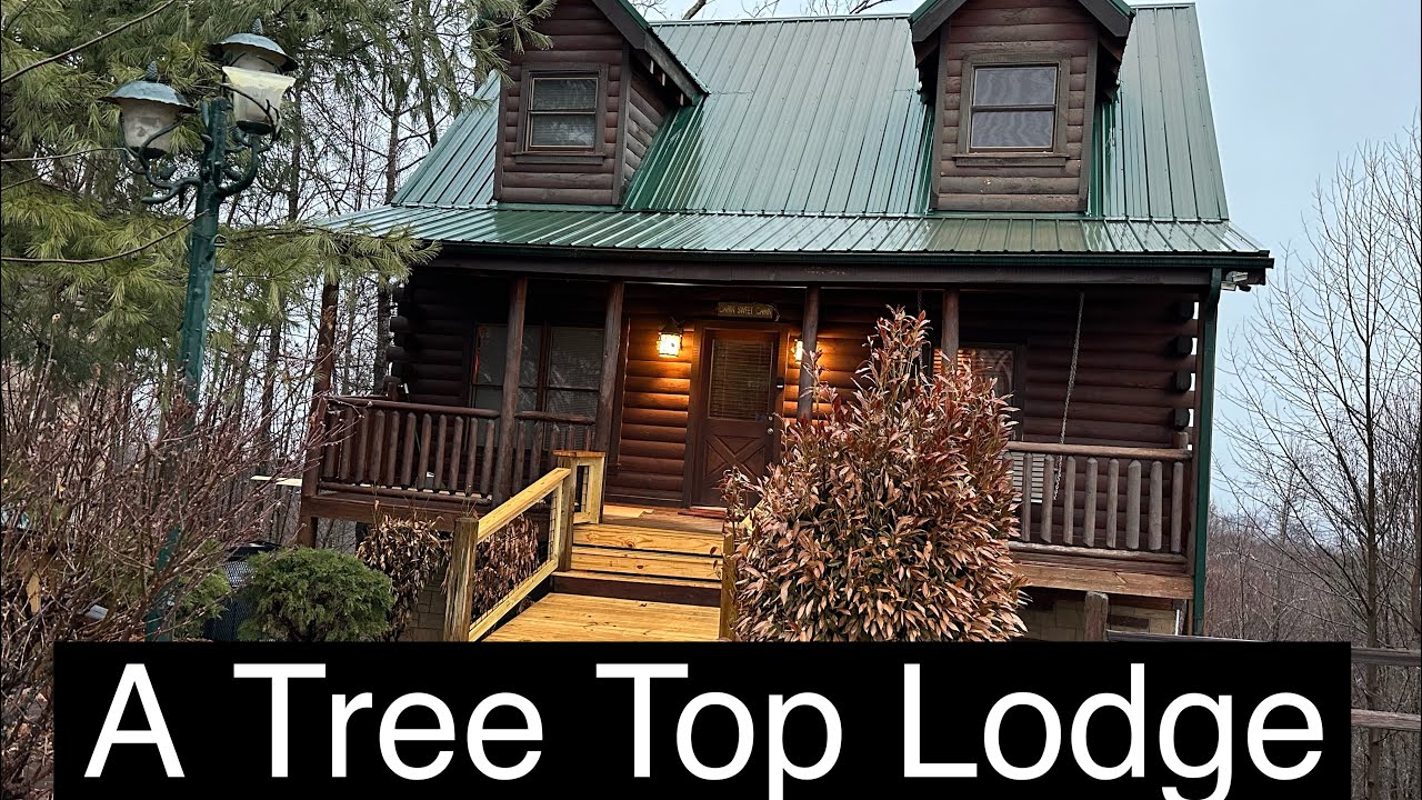 Luxury Cabin In Tne Heart Of The Smoky  A Tree Top Lodge  #cabinrentals #smokymountains