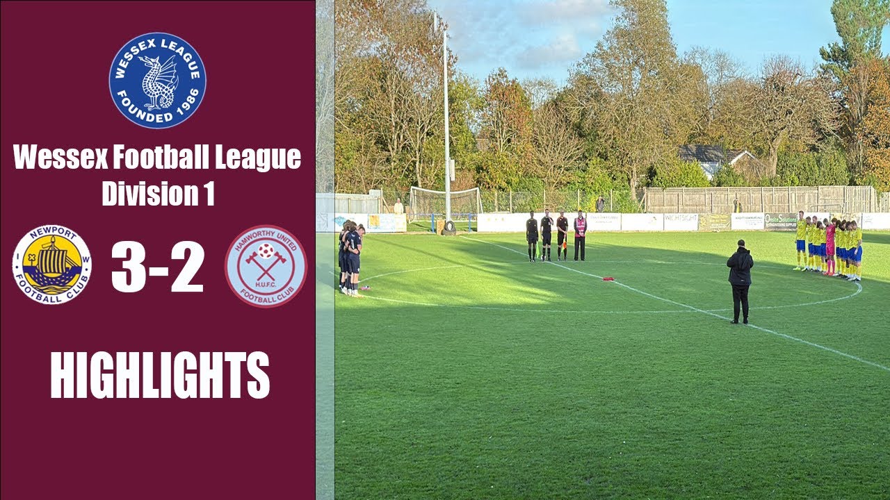 Newport IOW FC vs Hamworthy United 8/11/2025 Wessex Football League, Division One