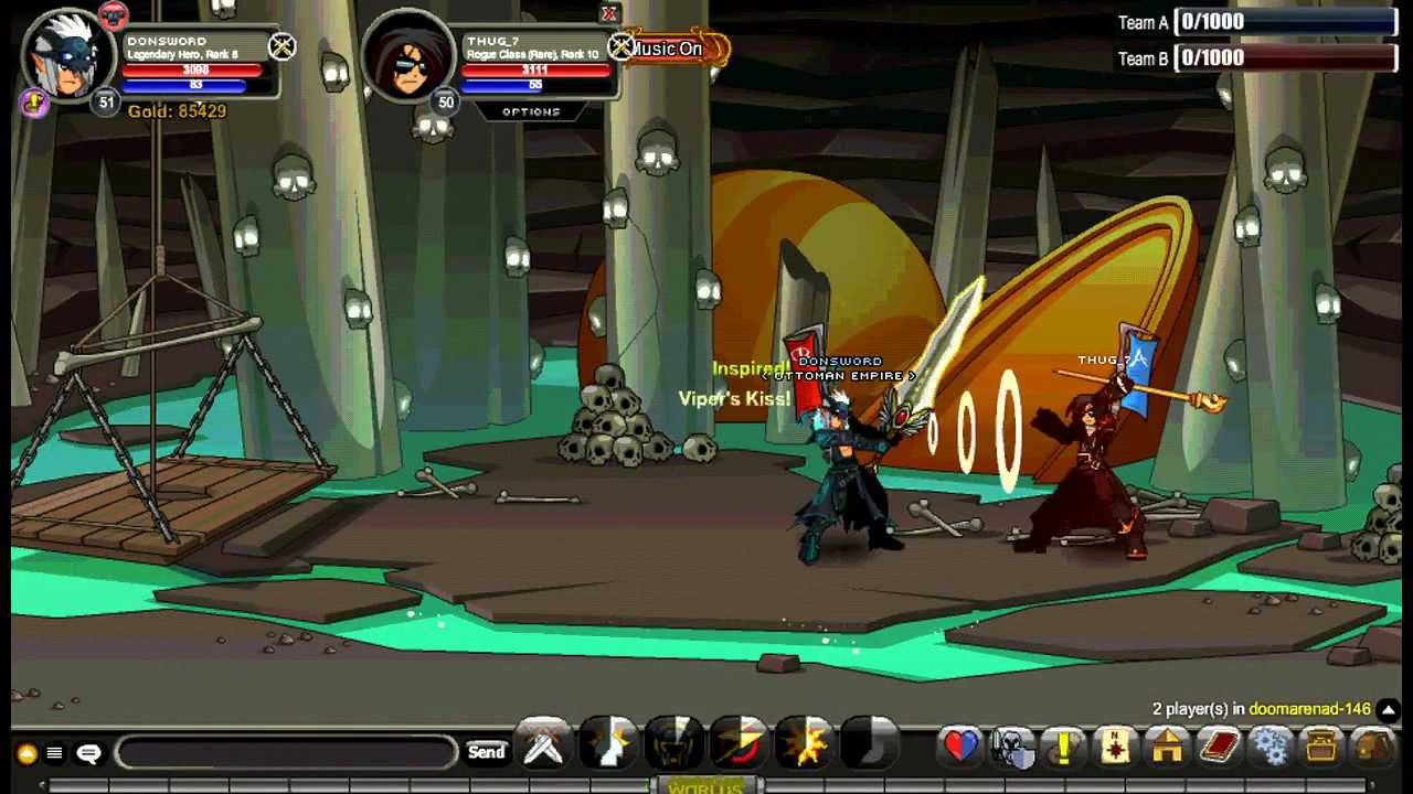 AQWorlds - Legendary Hero class skillset and PvP (+enhancements)