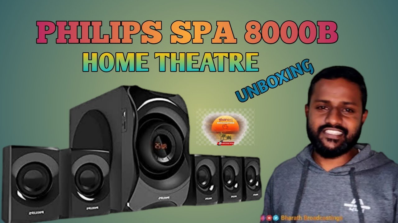 PHILIPS 8000B 5.1 Speakers|| Home Theatre|| #bharathbroadcastings