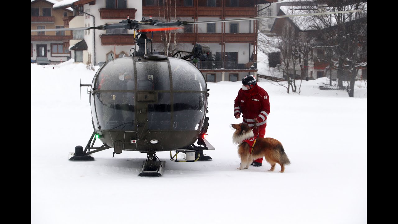 360 Grad Mitflug mit einer Alouette III