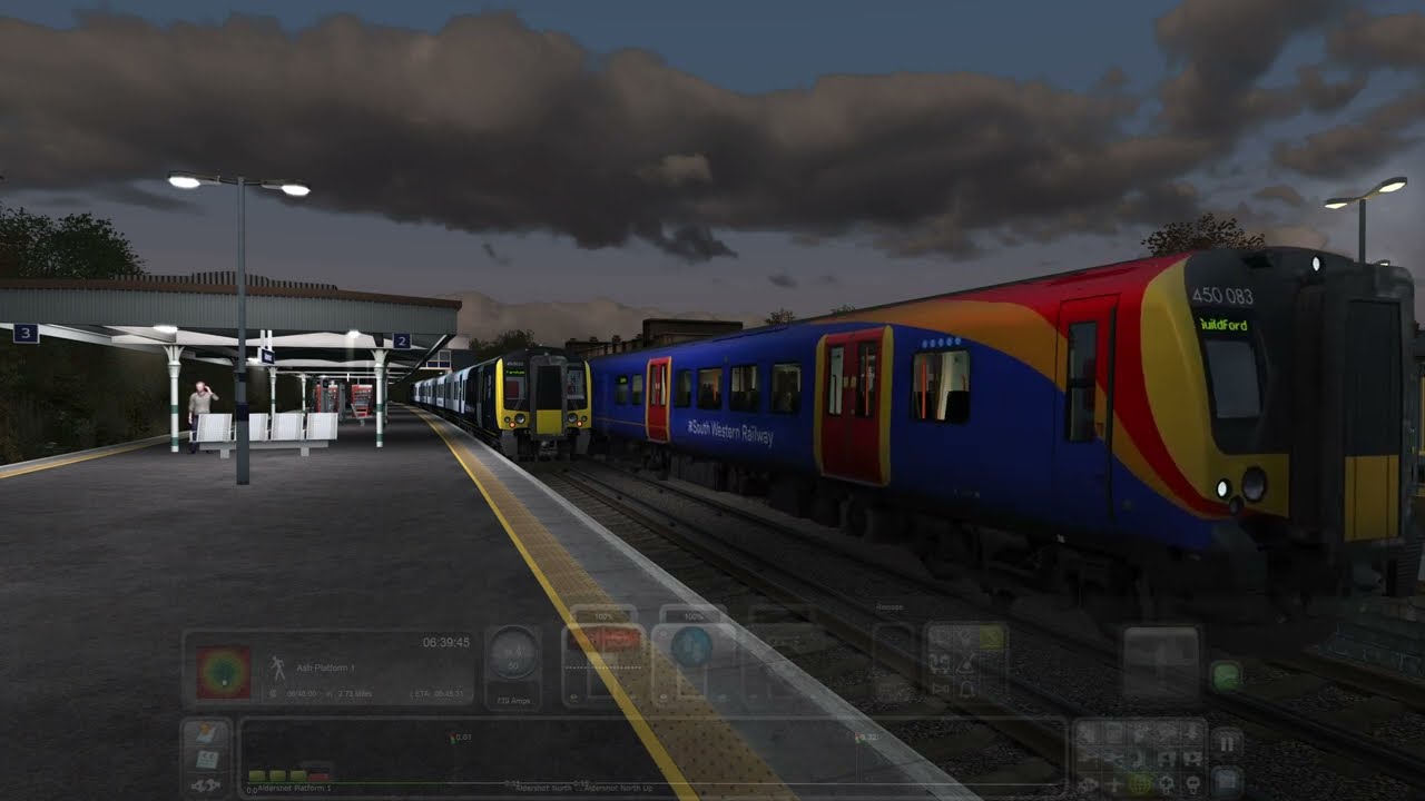 Train Simulator Classic TSC YBZG PDL 5J03 & 2J03 0632 Farnham to Guildford Class 450