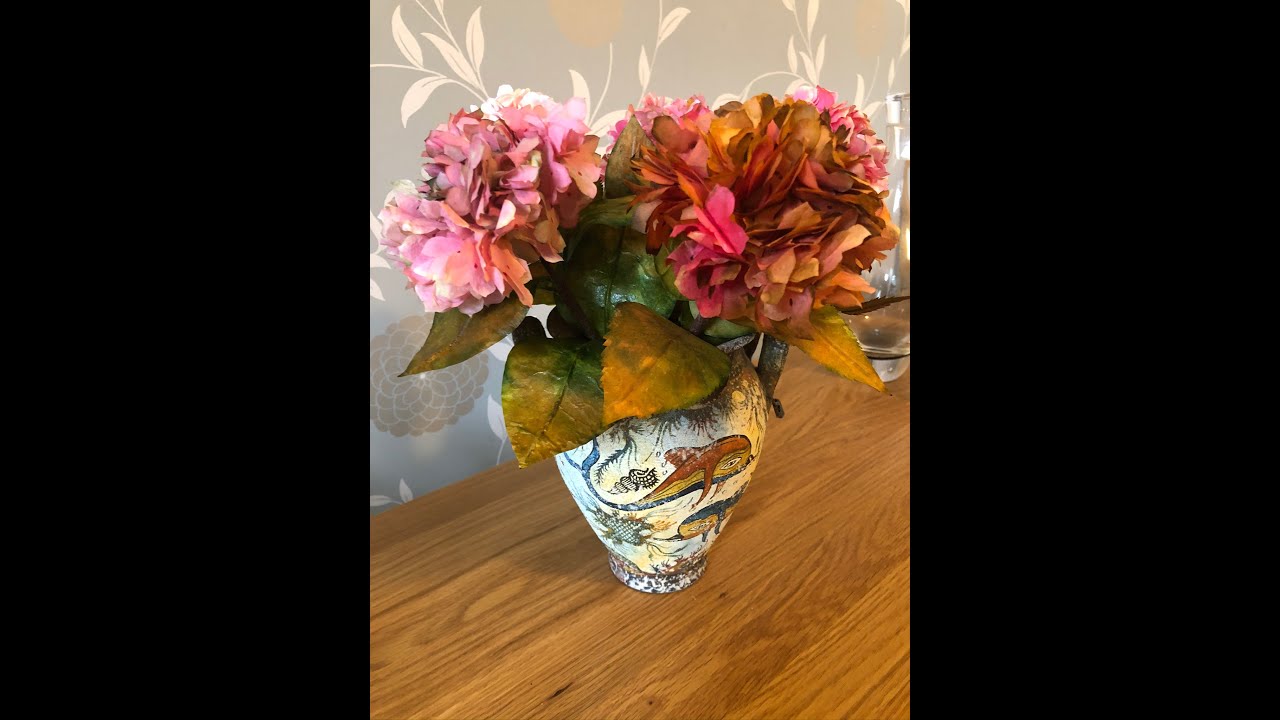 Coffee filter hydrangea