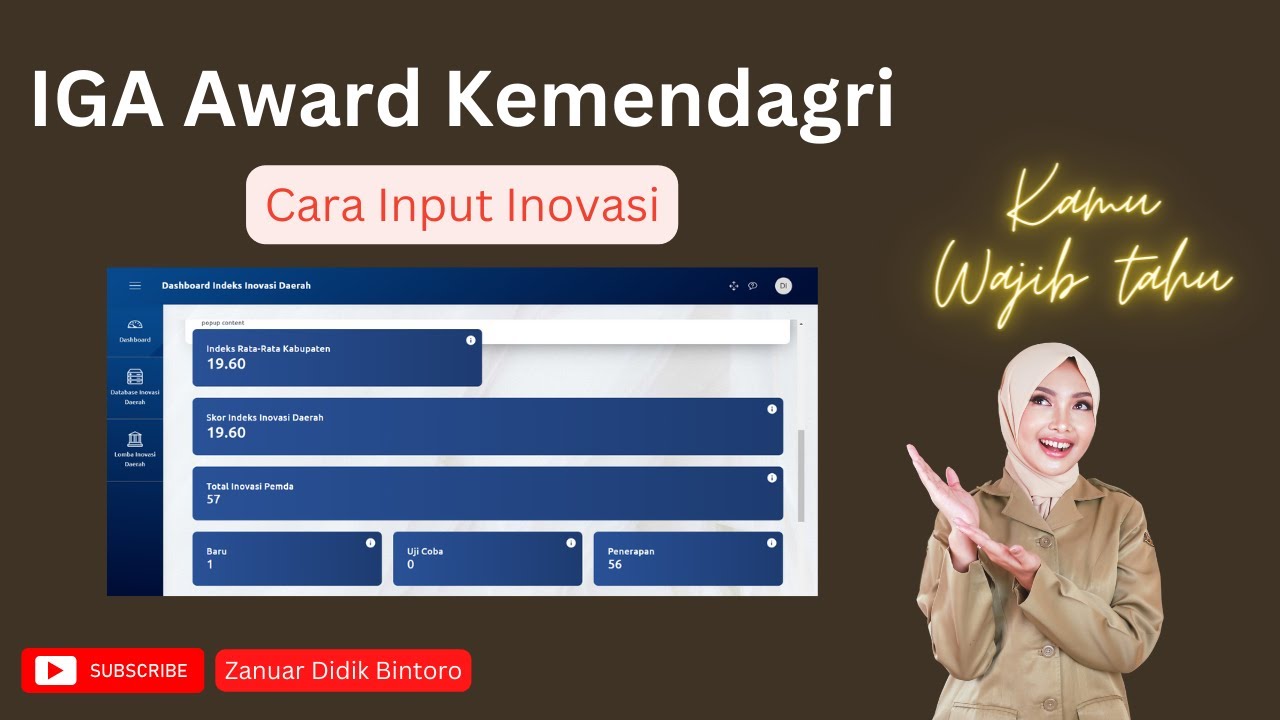 Cara Input Data Inovasi IGA Award Kemendagri #tutorial